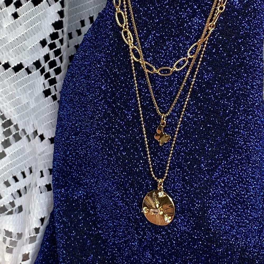 NWT MICAH 3 IN 1 NECKLACE SET VERSATILE LAYERED SPECIAL VALENTINE SPECIAL - Picture 6 of 11